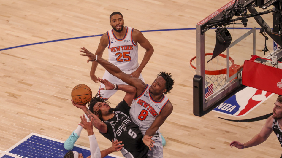 Nba: i Knicks steccano in gara-3 davanti a Trump, gli Spurs vincono 115-111