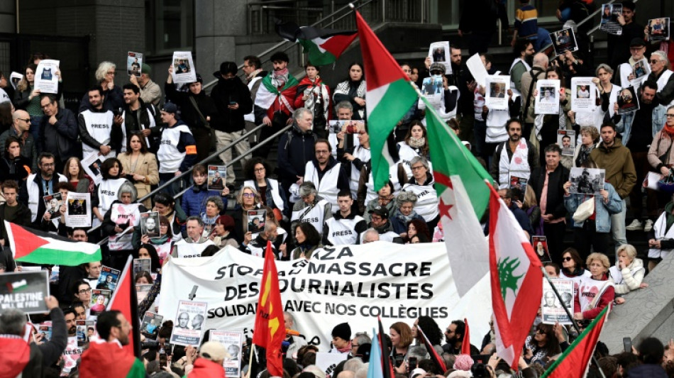 Rassemblements à Paris et Marseille en soutien aux journalistes tués à Gaza