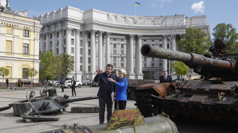 Von der Leyen, 'il sostegno Ue e occidentale a Kiev continuer&agrave;'
