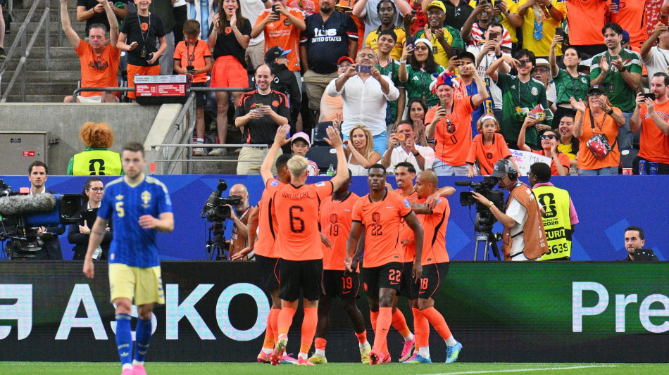 Mondiali: Olanda-Svezia 5-1