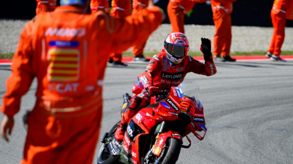 Marc Marquez wins Catalunya MotoGP Sprint as brother crashes