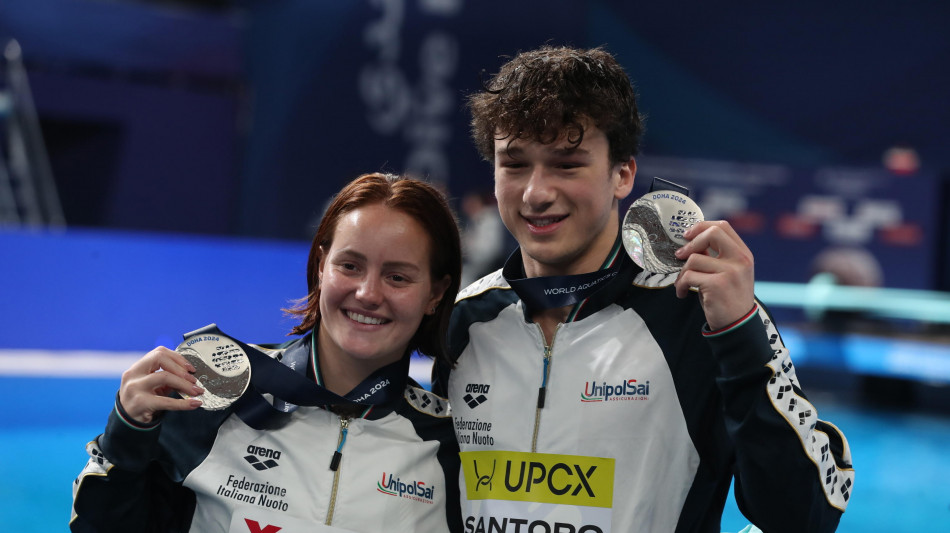 Europei tuffi: Pellacani-Santoro argento nel Sincro misto 3m
