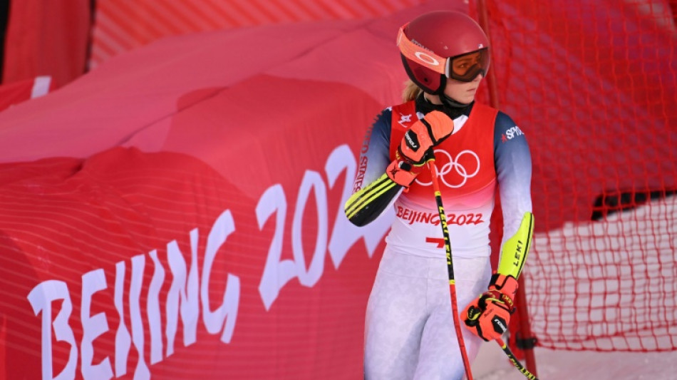Defending champion Shiffrin slides out of Olympic giant slalom