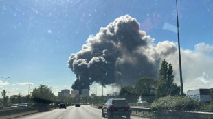 Espectacular incendio en un gran mercado de productos frescos cerca de París