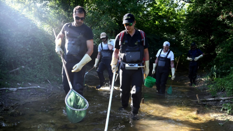 Sécheresse: en Charente, des pêcheurs sauvent des poissons d'un "désert"