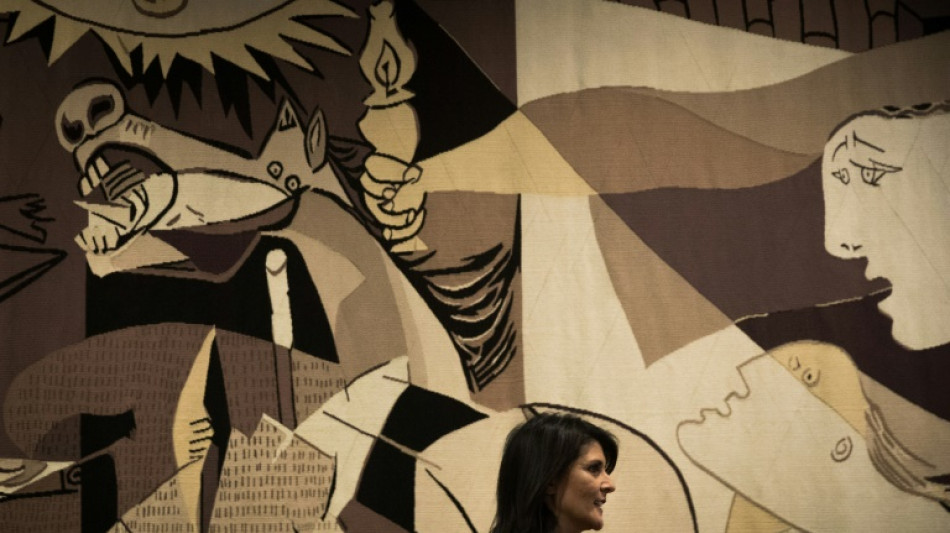 "Guernica"-Wandteppich hängt wieder vor dem UN-Sicherheitsrat in New York