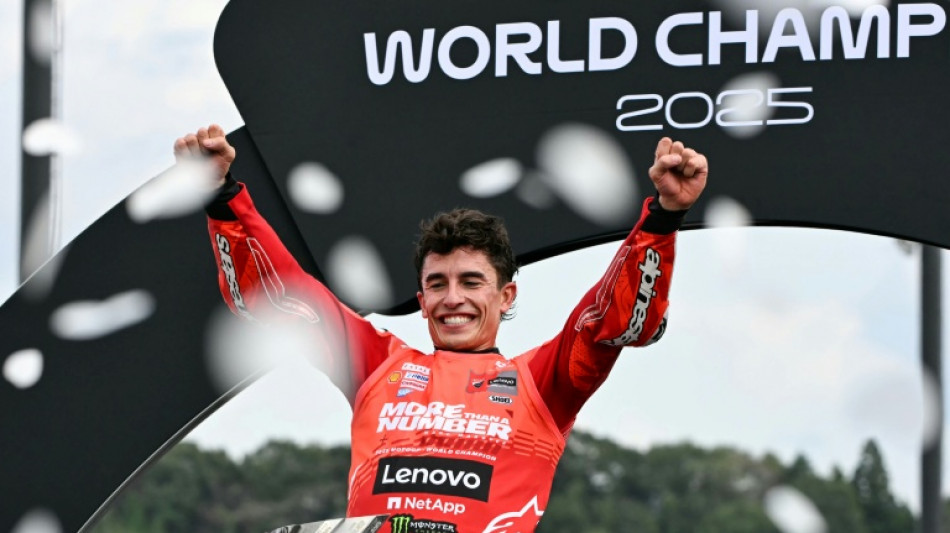 Emotional Marquez 'at peace' after winning seventh MotoGP title