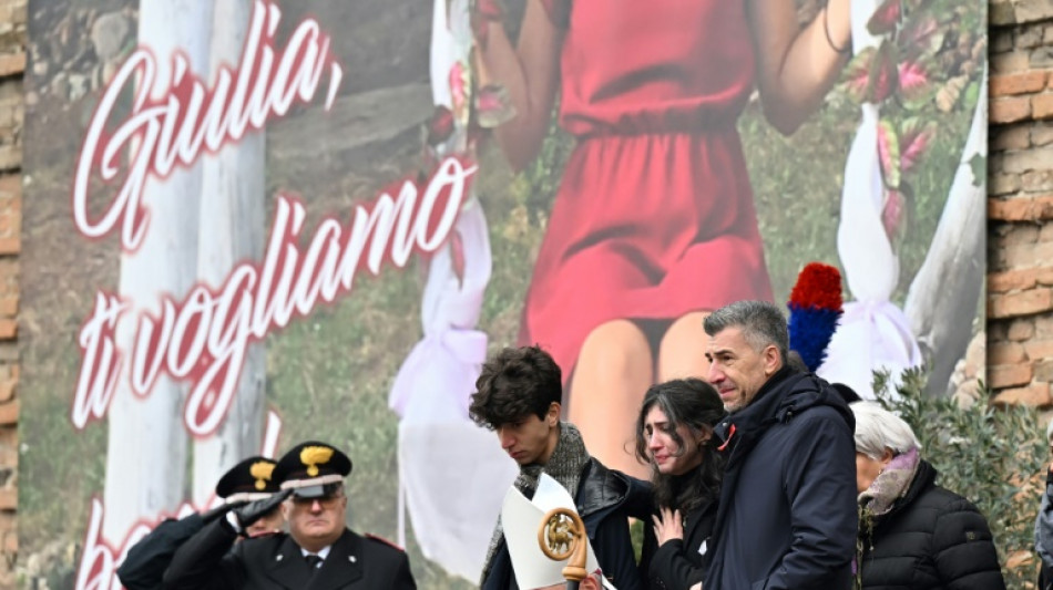 Une Italie sous le choc des f&eacute;minicides rend un dernier hommage &agrave; Giulia Cecchetin