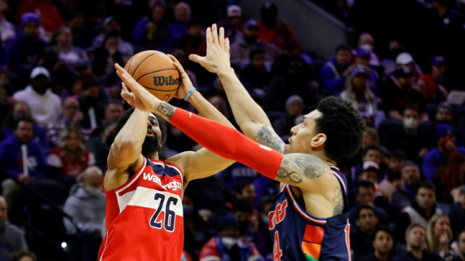 Under-manned Wizards shock Sixers