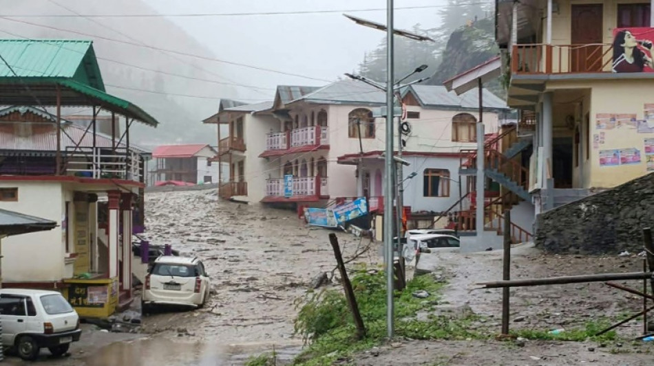 Flash flood washes out India Himalayan town, killing four