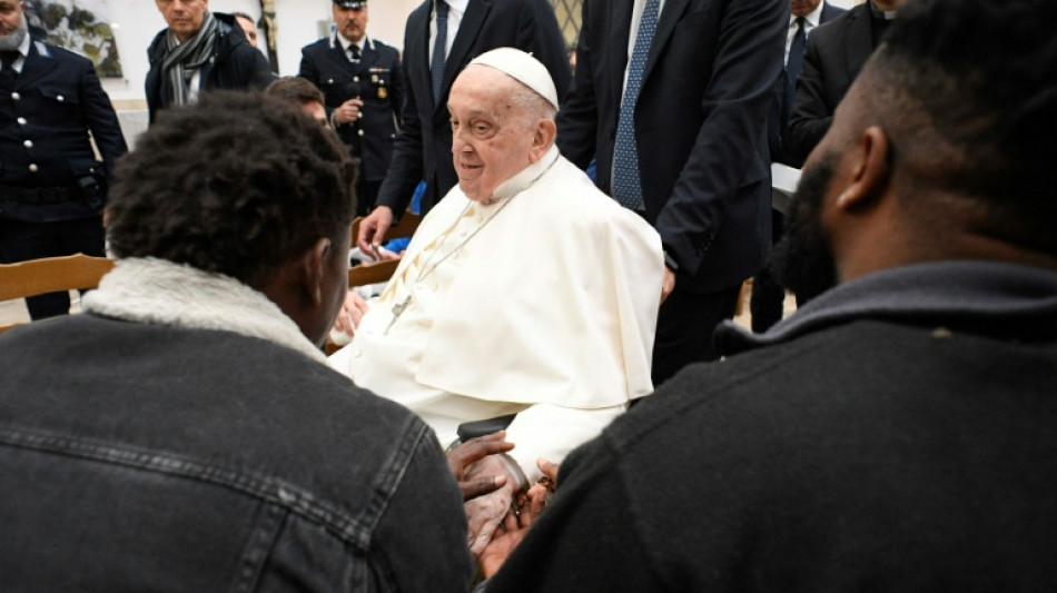 Pope says doing 'best he can' on jail visit before Easter