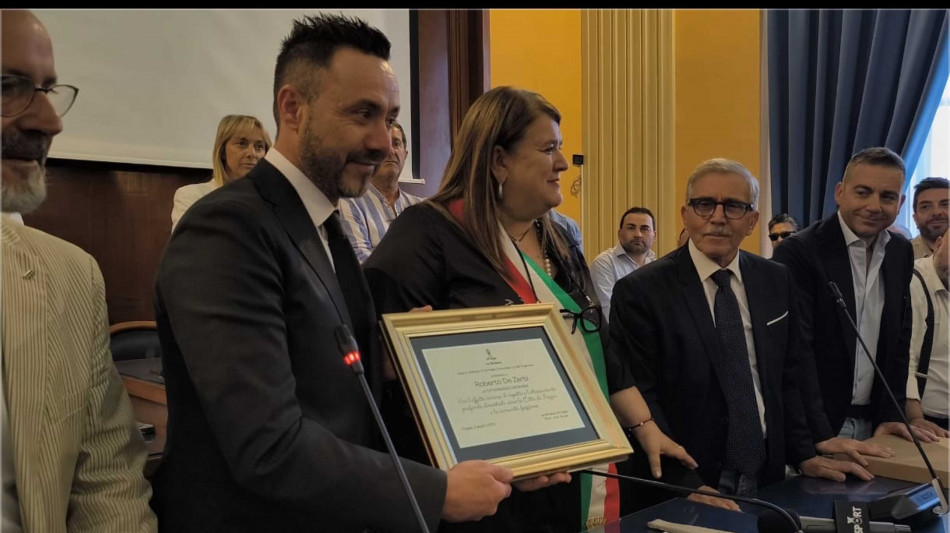 De Zerbi cittadino onorario di Foggia, 'meglio di un trofeo'