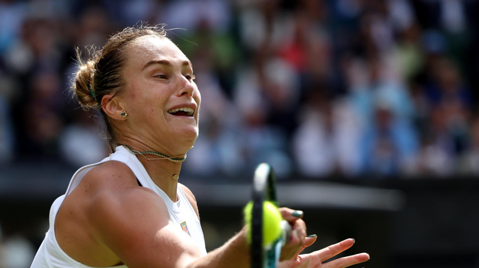 Wimbledon: Sabalenka avanti, 'speriamo non ci siano sorprese'