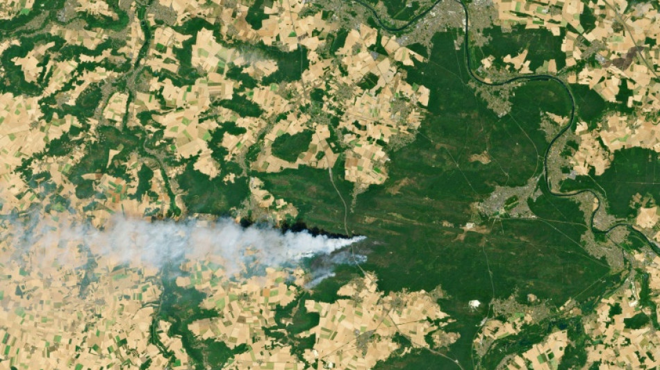 Wildfires advance in forest south of Paris