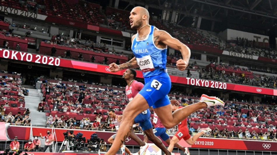 Athlétisme: rentrée à Berlin de Jacobs, l'inattendu champion olympique du 100 m