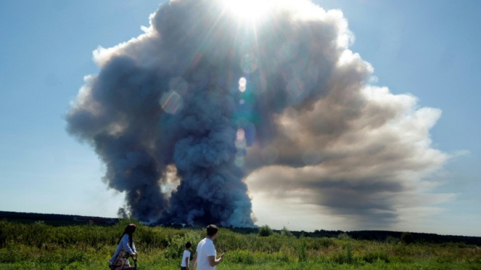 Ukrainian strikes on Russian warehouses kill 8, shroud skies in smoke
