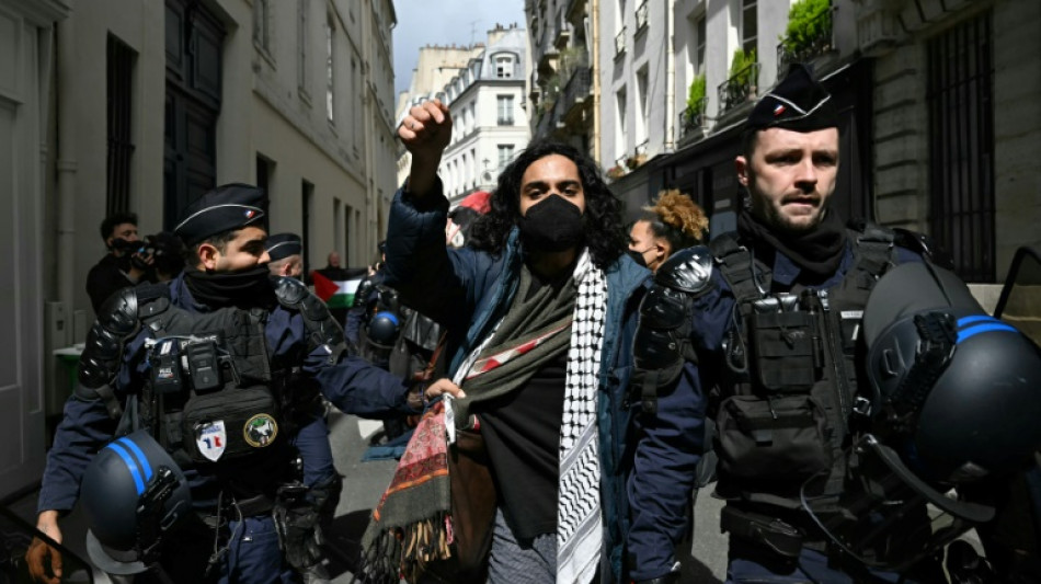 Les étudiants de Sciences Po Paris mobilisés pour les Palestiniens évacués