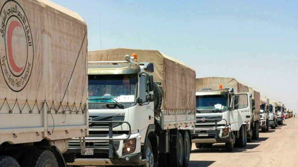 Nach K&auml;mpfen im S&uuml;den Syriens: Weiterer Hilfskonvoi erreicht Suwaida