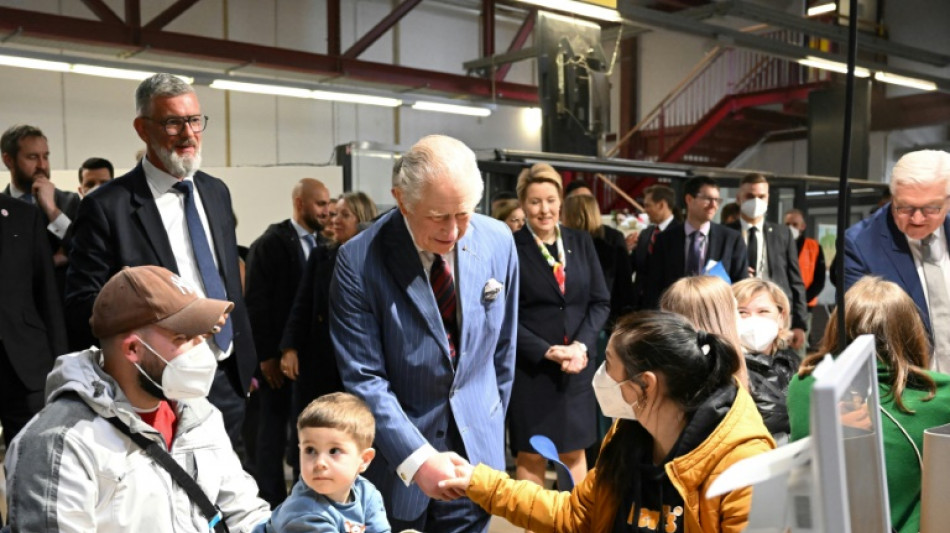 Britischer K&ouml;nig Charles III. trifft ukrainische Gefl&uuml;chtete in Berlin