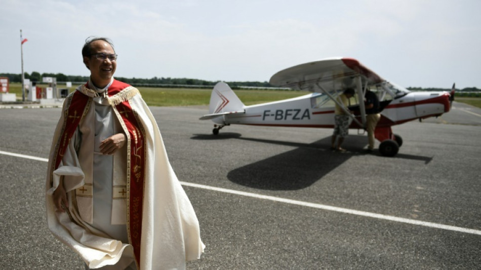 En Tarn-et-Garonne, un cur&eacute; b&eacute;nit champs et b&eacute;tail en avion